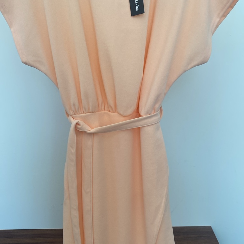 PrettyLittleThing - NWT Peach Midi Dress - US 2 - Picture 8 of 13